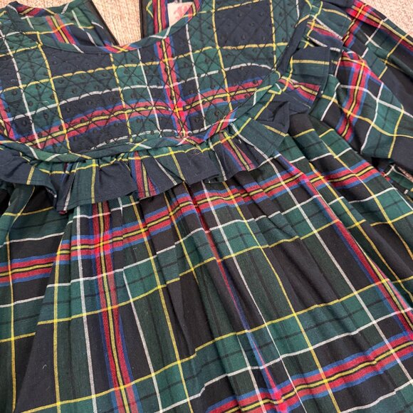 Elizabeth Wilson Designs - Janie Dress in Black Plaid - M - NWT - Picture 4 of 8